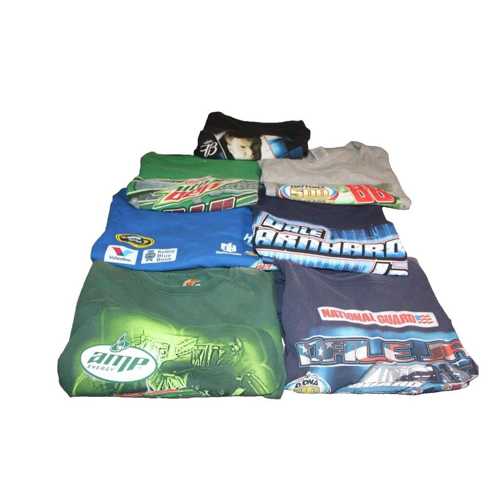 Vintage Dale Earnhardt Jr Shirt Mens XL Setof 7 Tees Racing Budweiser Tee 2000s